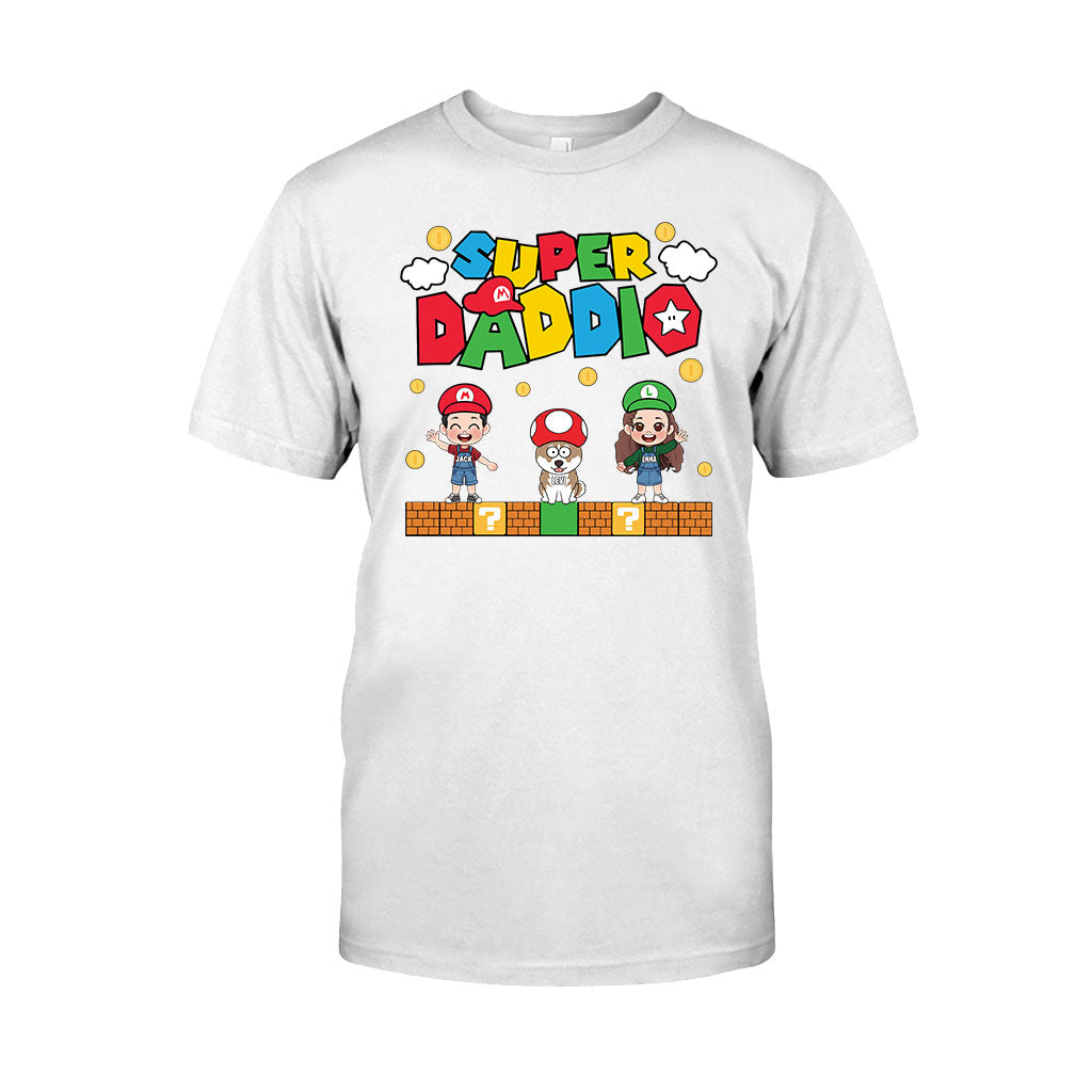 Personalized Super Daddio T-shirt & Hoodie Gift for Dad T-shirt & Hoodie GradoCreations