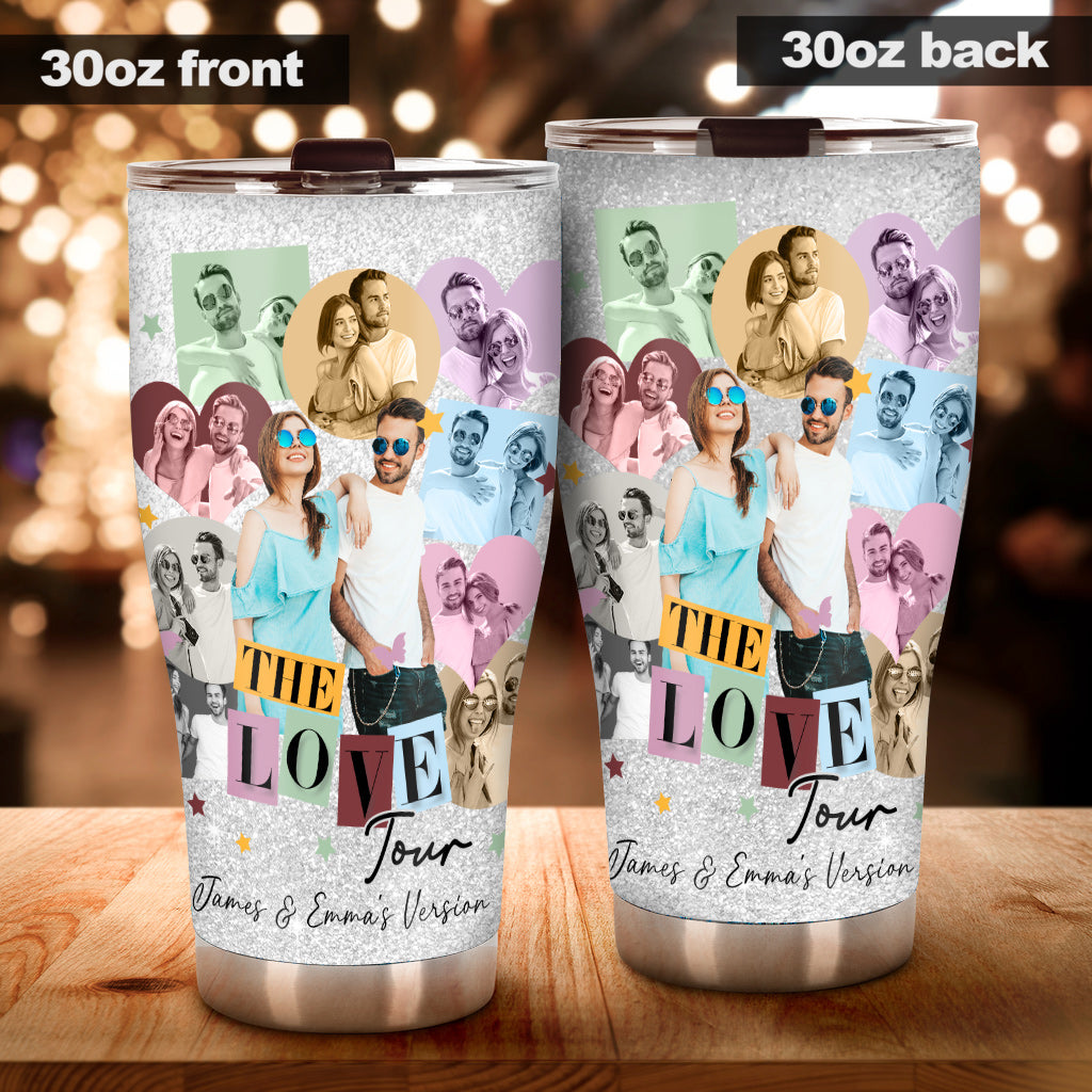 Personalized Couple Tumbler Custom Photo Gift for Anniversary Tumbler GradoCreations