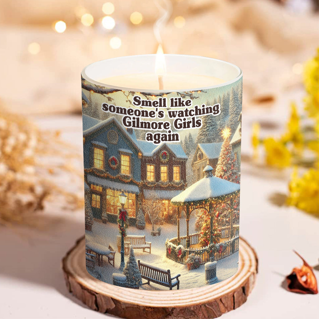 Personalized Scented Candle with Wooden Lid for Fans of Gilmore Girls Candle With Wooden Lid GradoCreations