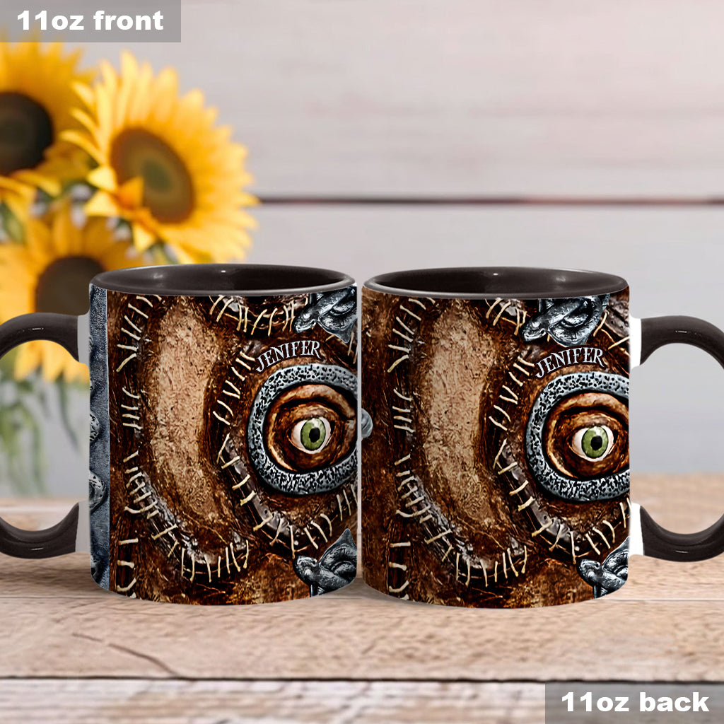 Personalized Three Witches Accent Mug Custom Name Gift for Halloween Accent Mug GradoCreations