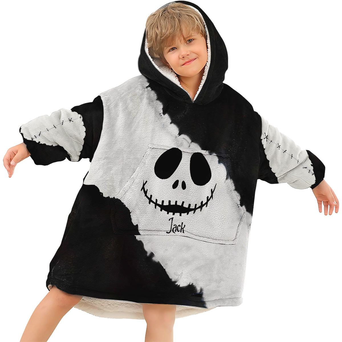 Personalized Nightmare Blanket Hoodie Custom Name Gift Blanket Hoodie GradoCreations