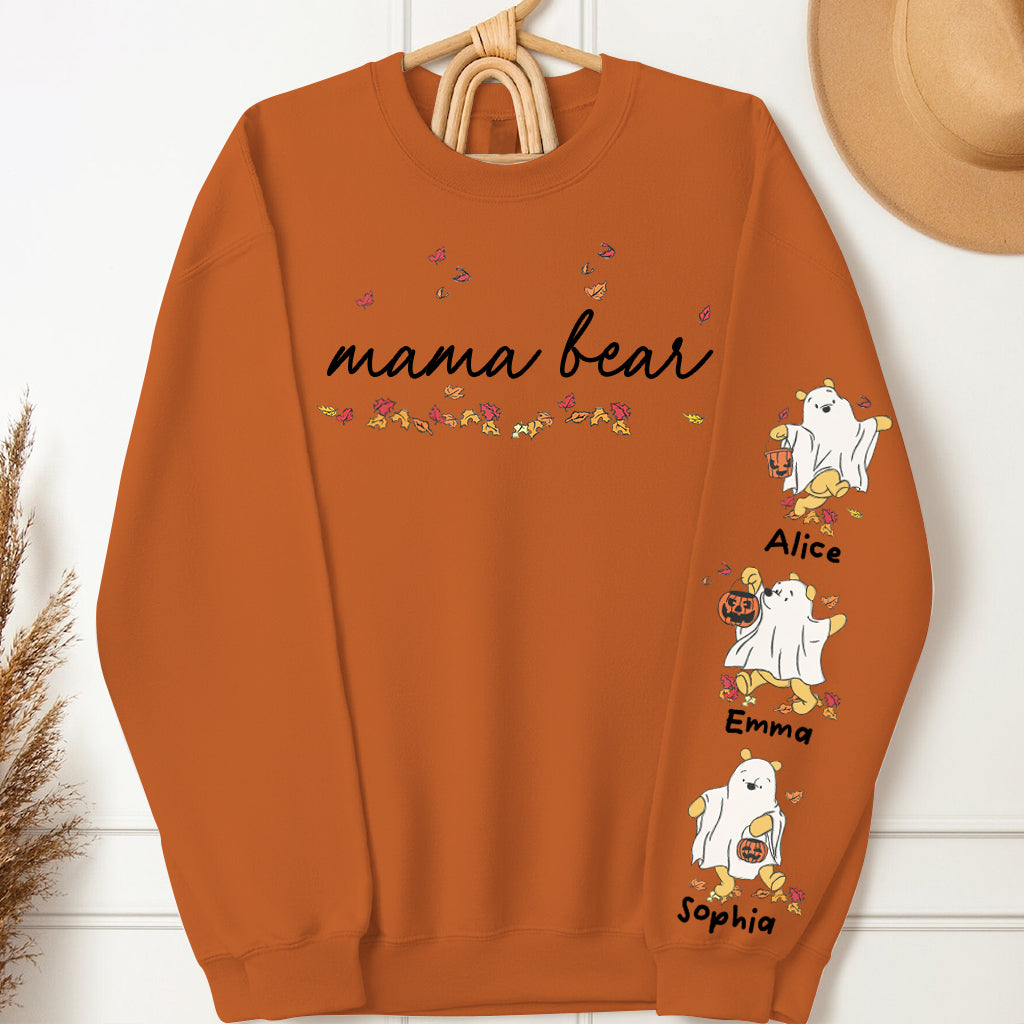 Personalized Mama Bear All Over Shirt for Mom with Custom Names All Over Shirt GradoCreations