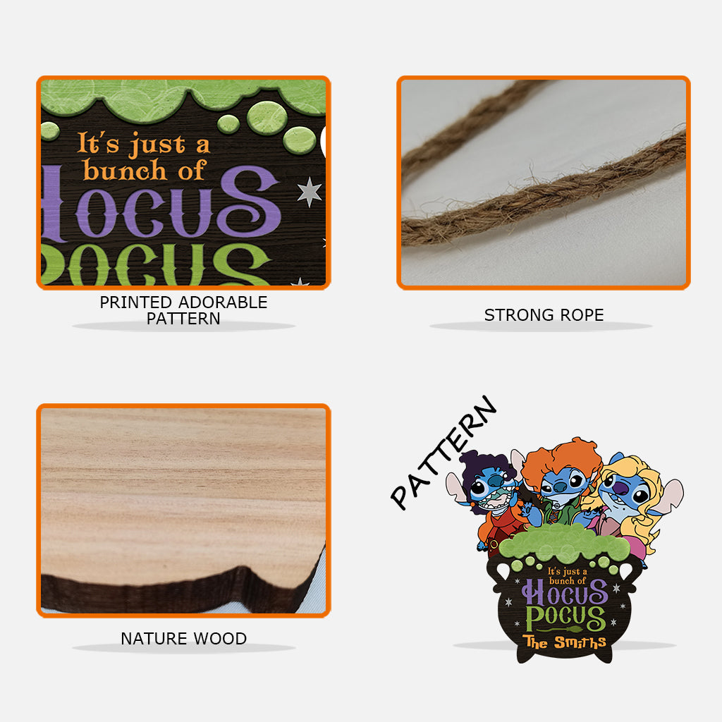 Personalized Hocus Pocus Ohana Custom Wood Sign for Halloween Wood Sign GradoCreations