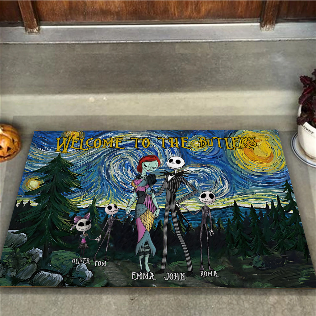Personalized Nightmare Doormat Custom Welcome Mat for Family Doormat GradoCreations