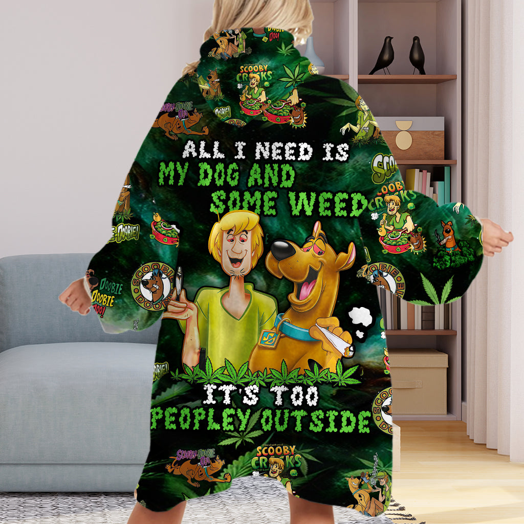 Personalized Blanket Hoodie for Dog Lovers | Unique Custom Gift Blanket Hoodie GradoCreations
