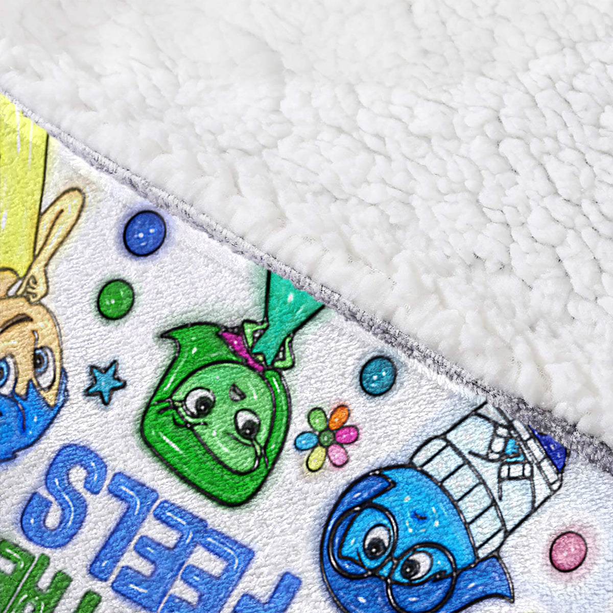Personalized Hoodie Blanket with Feelings Design for Kids Blanket Hoodie GradoCreations