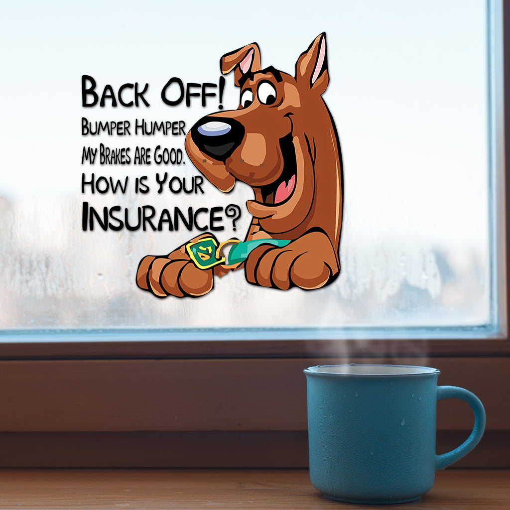 Personalized Cartoon Dog Bumper Sticker Decal for Cars - Fun Gift Decal Full GradoCreations