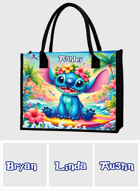 Personalized Ohana Canvas Tote Bag for Mom Beach Gift Canvas Tote Bag GradoCreations