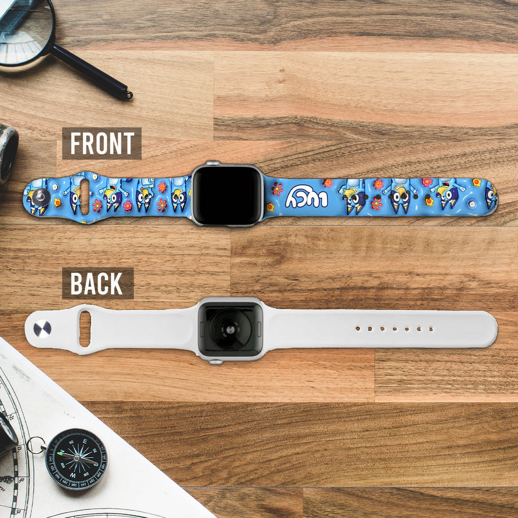 Personalized Silicone Apple Watch Band with Cute Design for Kids Apple Watch Band GradoCreations