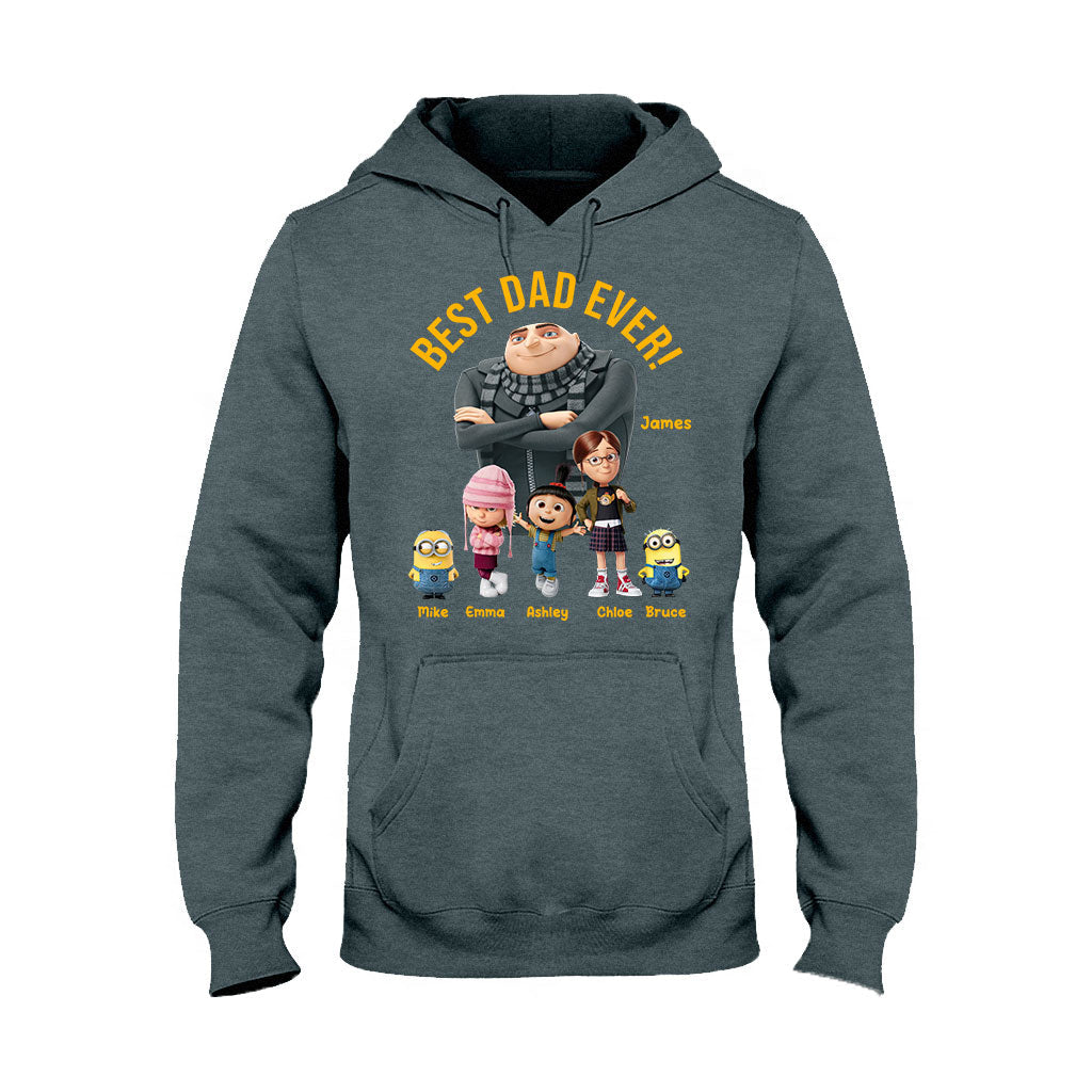 Personalized Best Dad Ever T-shirt & Hoodie Gift for Father's Day T-shirt & Hoodie GradoCreations
