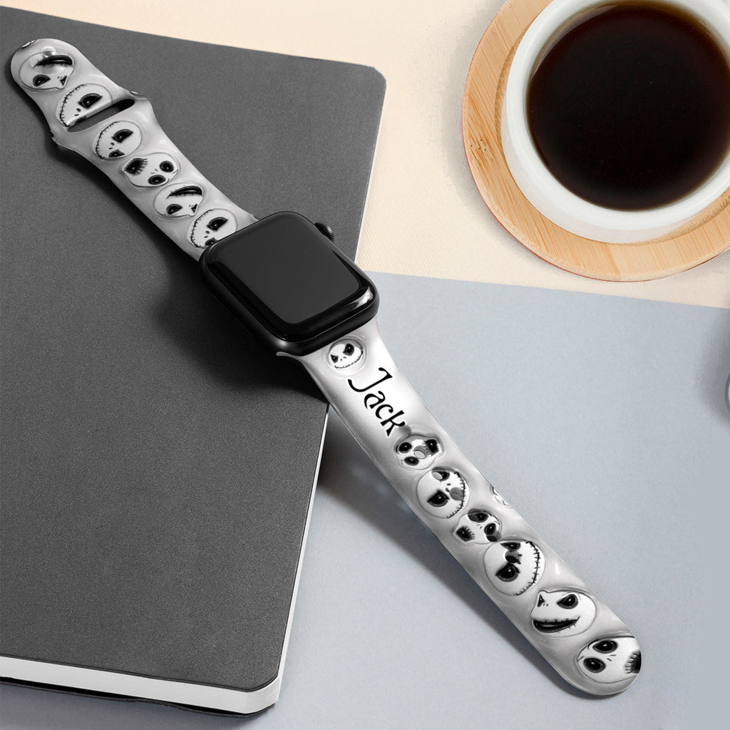 Personalized Nightmare Before Coffee Apple Watch Band for Fans Apple Watch Band GradoCreations