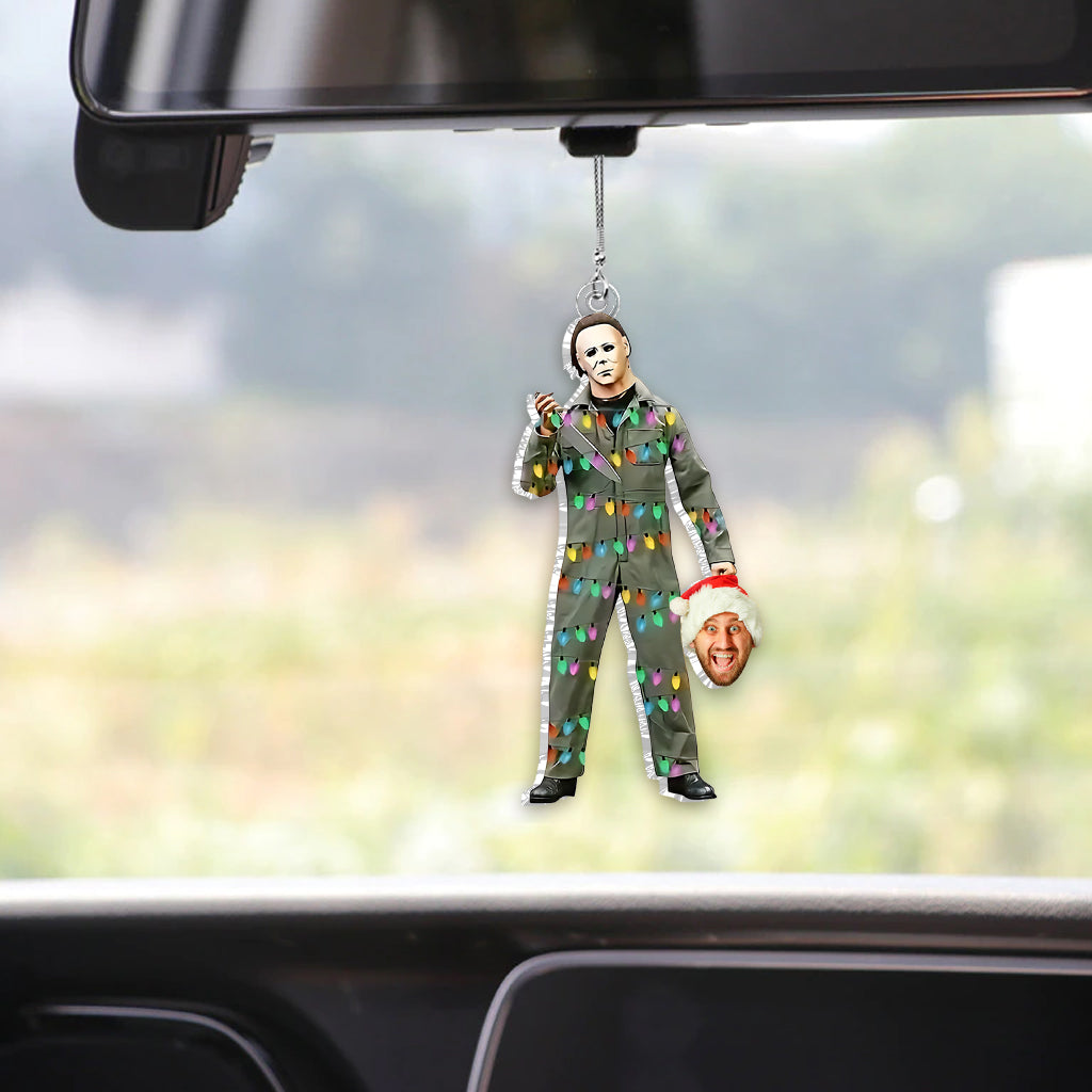 Personalized Halloween Car Ornament Custom Shape Gift One-sided Custom Shaped Car Ornament GradoCreations