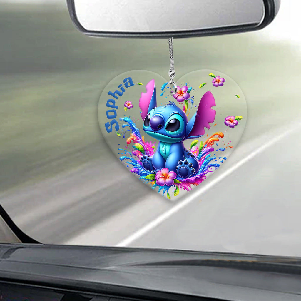 Personalized Transparent Car Ornament Custom Name Gift for Loved Ones Car Ornament GradoCreations