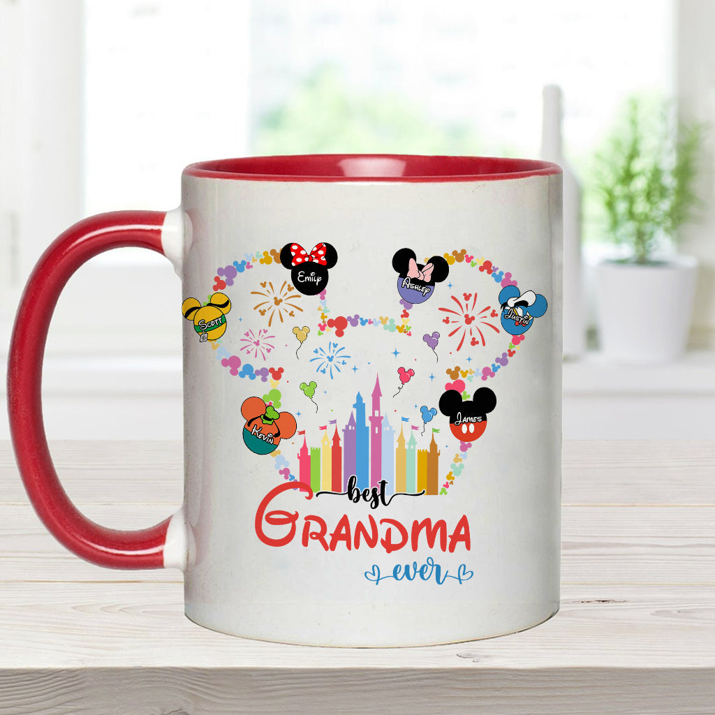 Personalized Grandma Accent Mug Custom Name Gift for Mother's Day Accent Mug GradoCreations