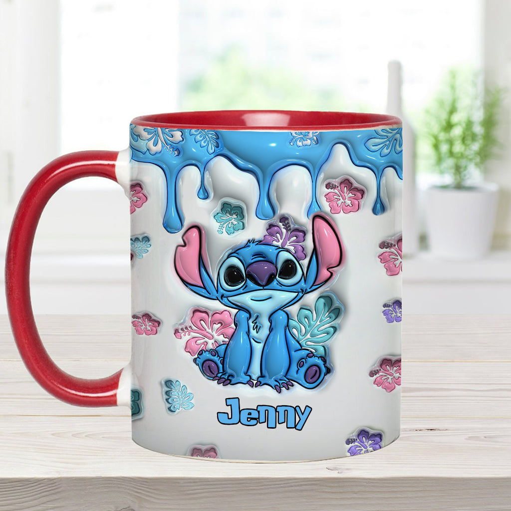Personalized Ohana Accent Mug Custom Name Gift for Birthdays Accent Mug GradoCreations