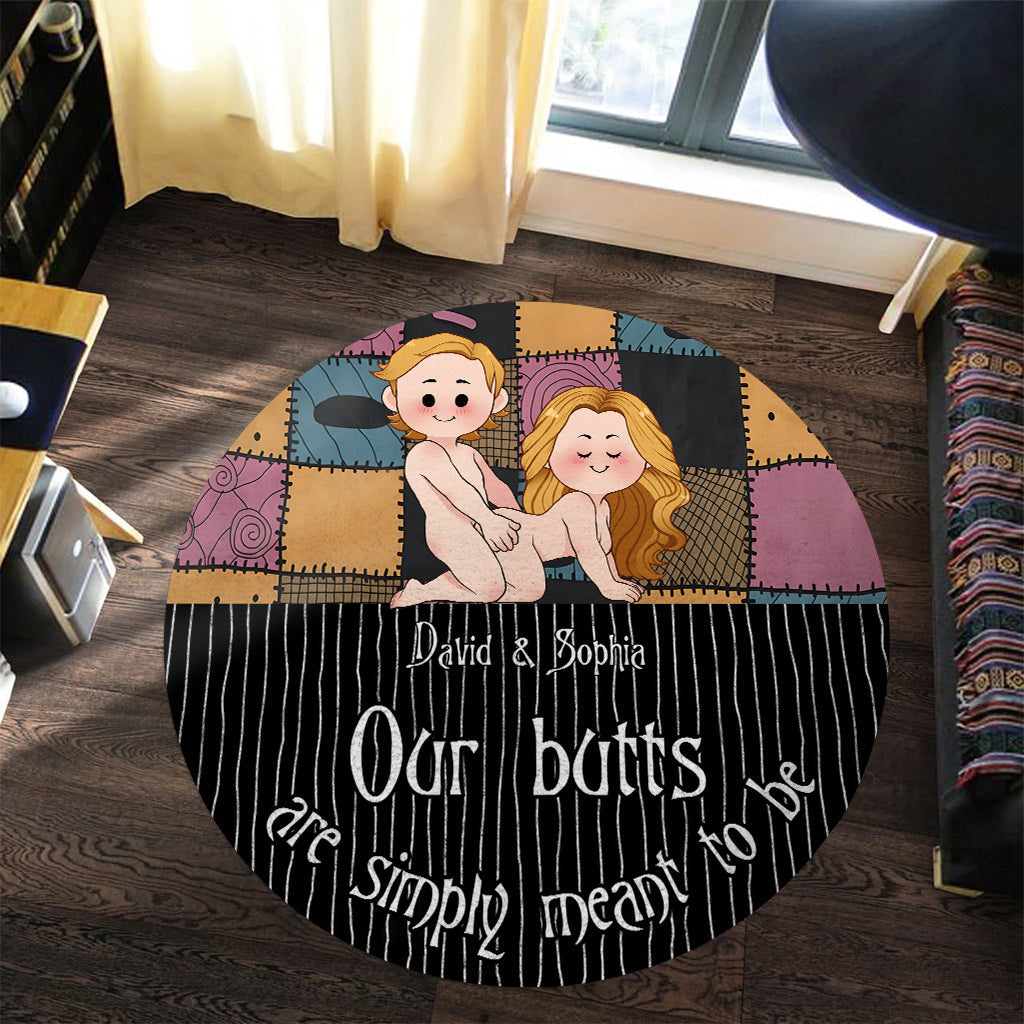 Personalized Round Rug Custom Couple Design Unique Home Decor Round Rug GradoCreations