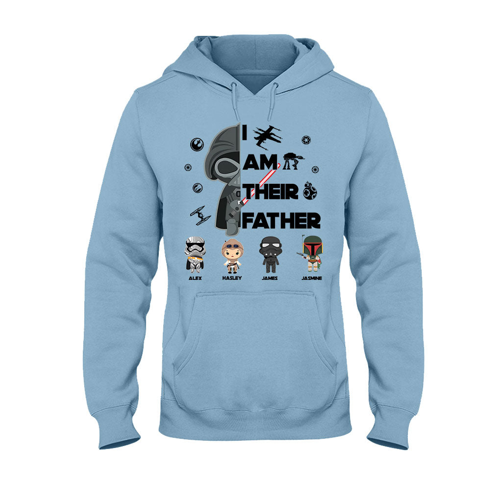 Personalized Star Wars T-Shirt & Hoodie Gift for Dad | Custom Names T-shirt & Hoodie GradoCreations