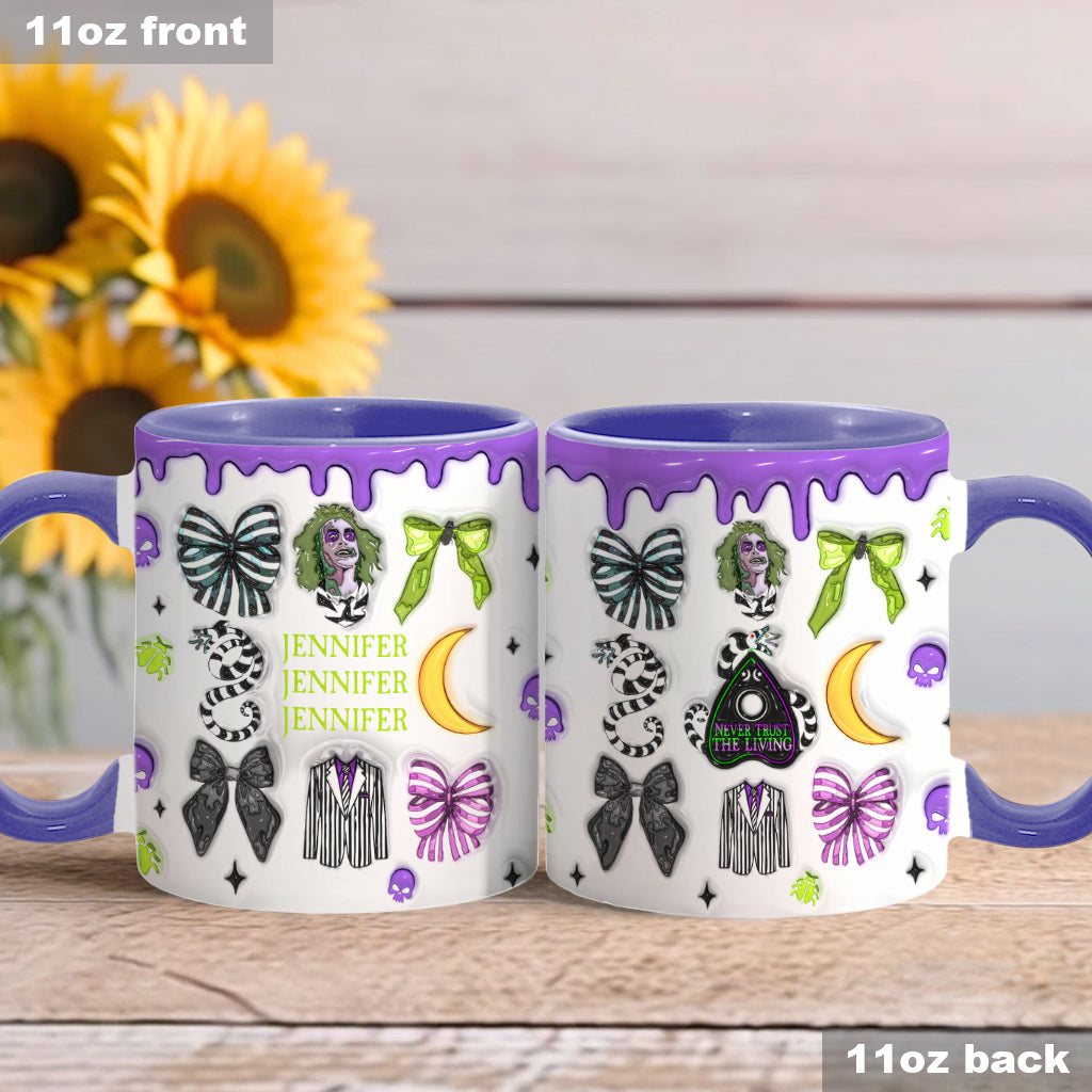 Personalized Accent Mug with Unique Design for Halloween Gift Accent Mug GradoCreations