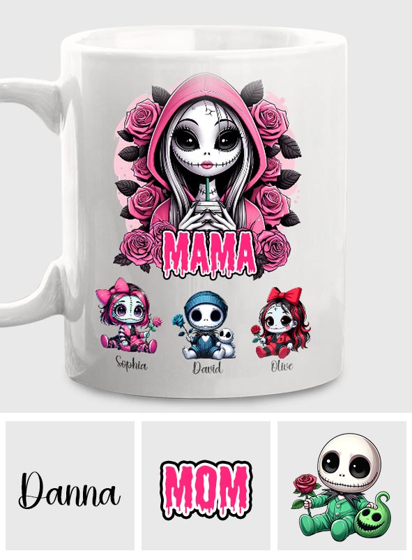 Personalized Nightmare Mug with Custom Name for Mom | Halloween Gift Mug GradoCreations