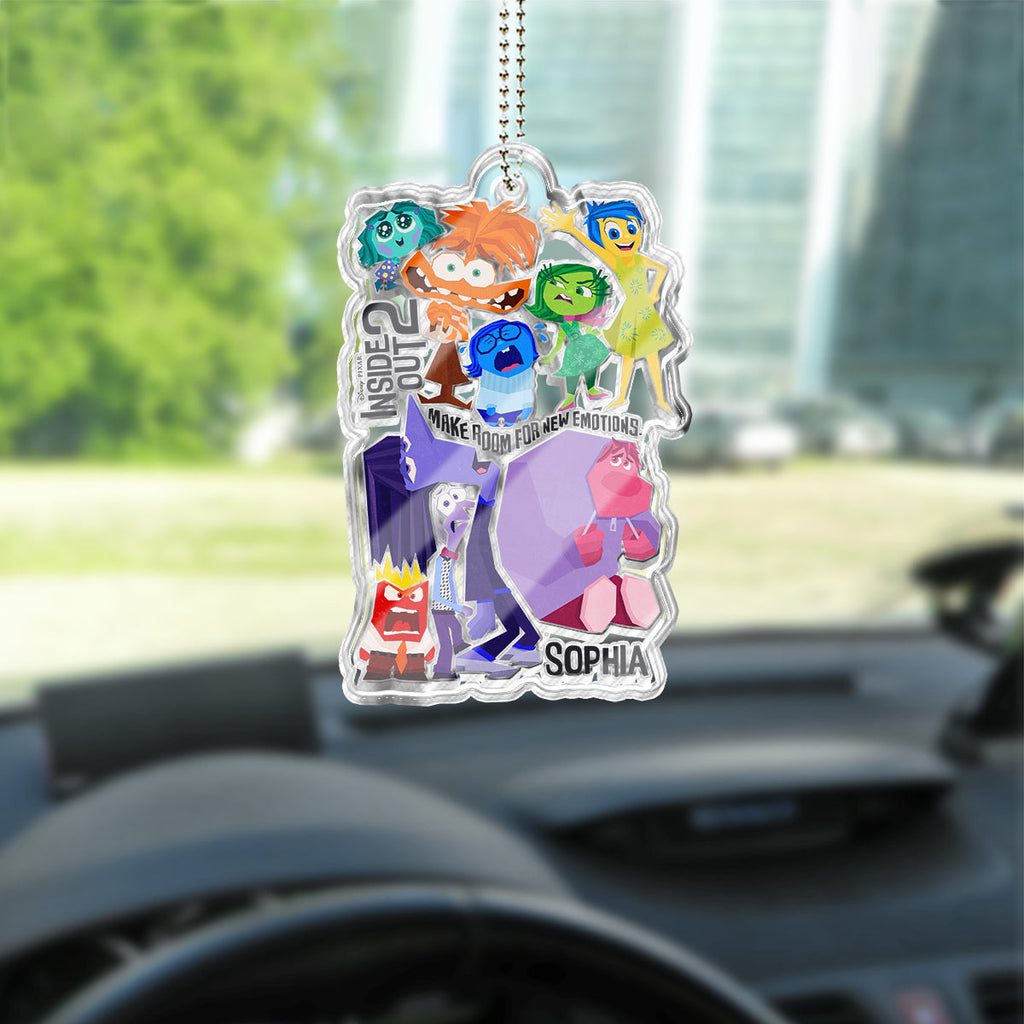 Personalized Acrylic Car Ornament Custom Name Gift for Kids One-sided Custom Shaped Car Ornament GradoCreations
