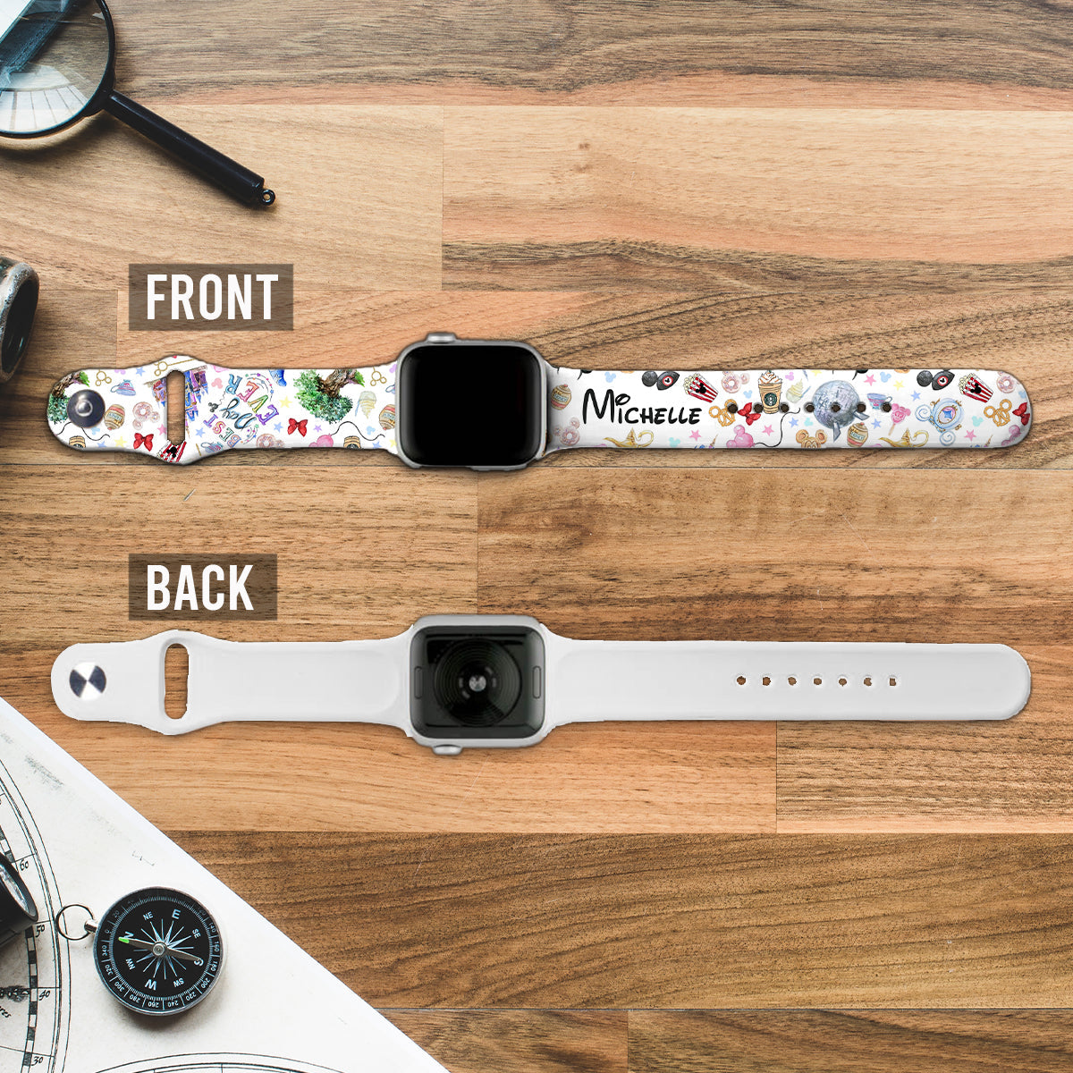 Personalized Mouse Ears Apple Watch Band Custom Name Gift Apple Watch Band GradoCreations