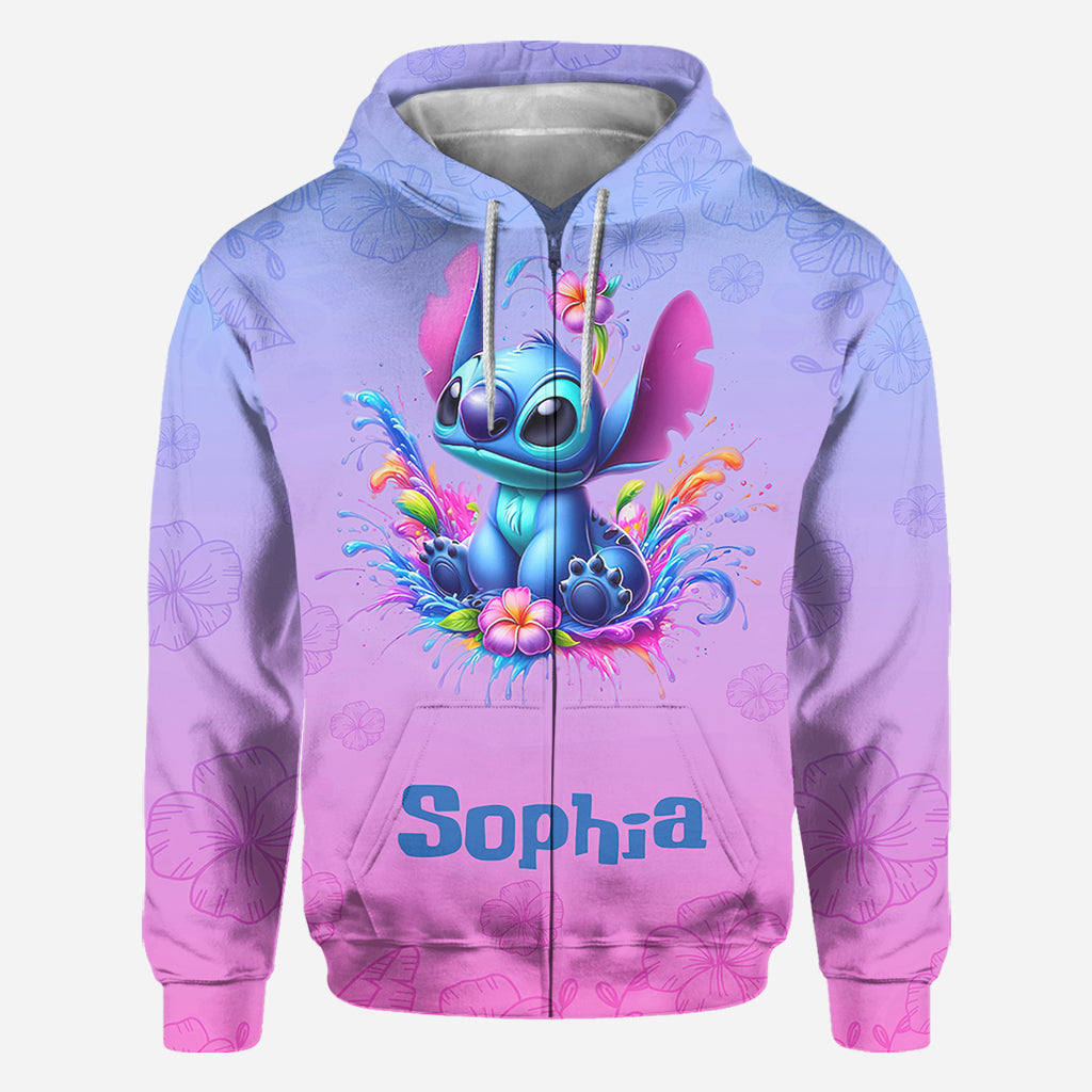 Personalized Blue Ohana All Over Shirt Custom Name Gift All Over Shirt GradoCreations