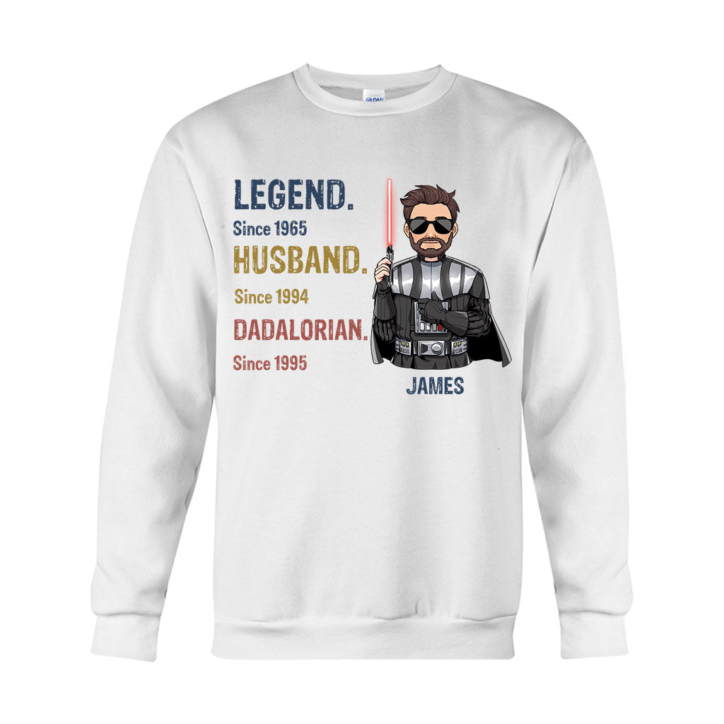 Personalized Star Wars T-shirt Hoodie Gift for Dad Legend Husband T-shirt & Hoodie GradoCreations