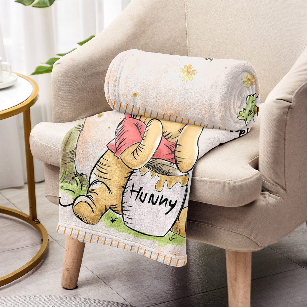 Personalized Mama Bear Mouse Blanket for Mother's Day Gift Blanket GradoCreations
