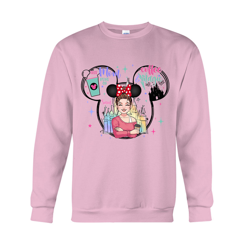 Personalized Coffee Magic Mouse T-shirt for Mom – Custom Name Gift T-shirt & Hoodie GradoCreations