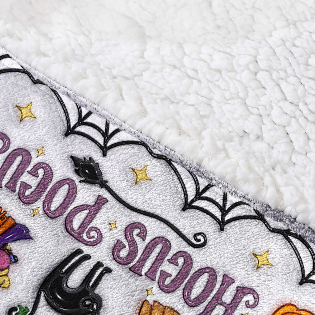 Personalized Halloween Blanket Hoodie Custom Name Soft and Cozy Blanket Hoodie GradoCreations