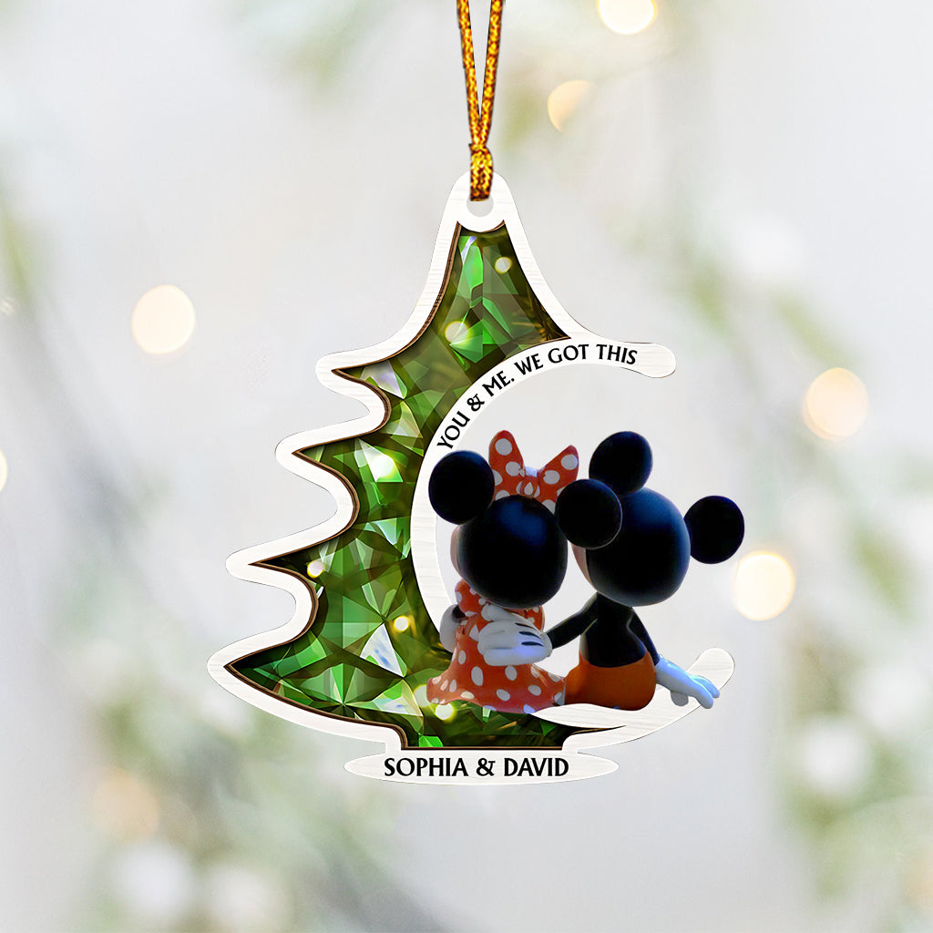 Personalized Mouse Christmas Ornament Custom Name Gift Ornament GradoCreations