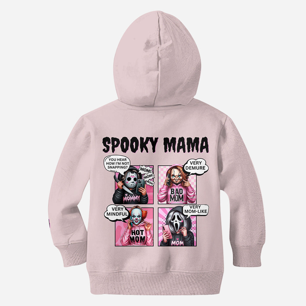Personalized Spooky Mama All Over Shirt Custom Name Gift for Mom All Over Shirt GradoCreations