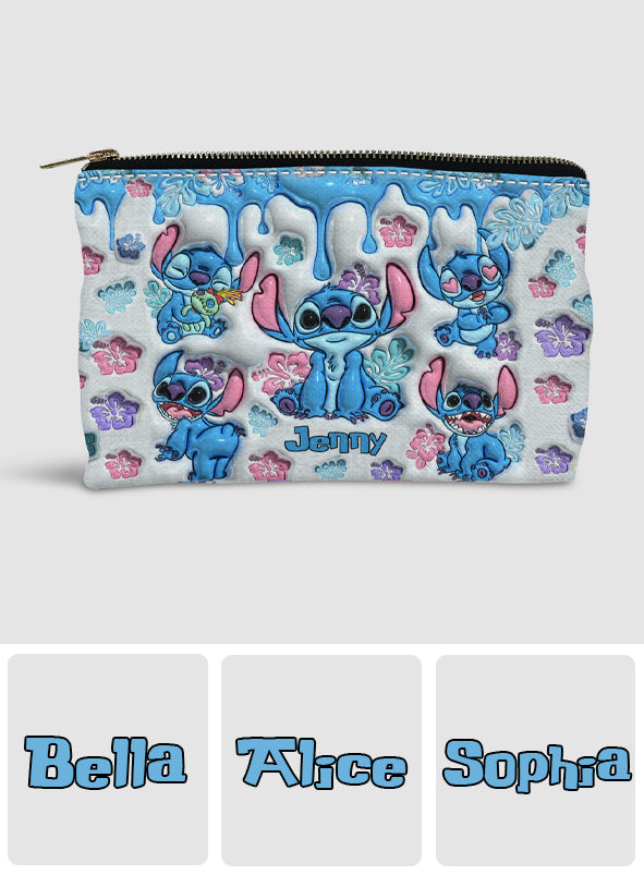 Personalized Ohana Pouch with Cute Stitch Design for Her Pouch GradoCreations