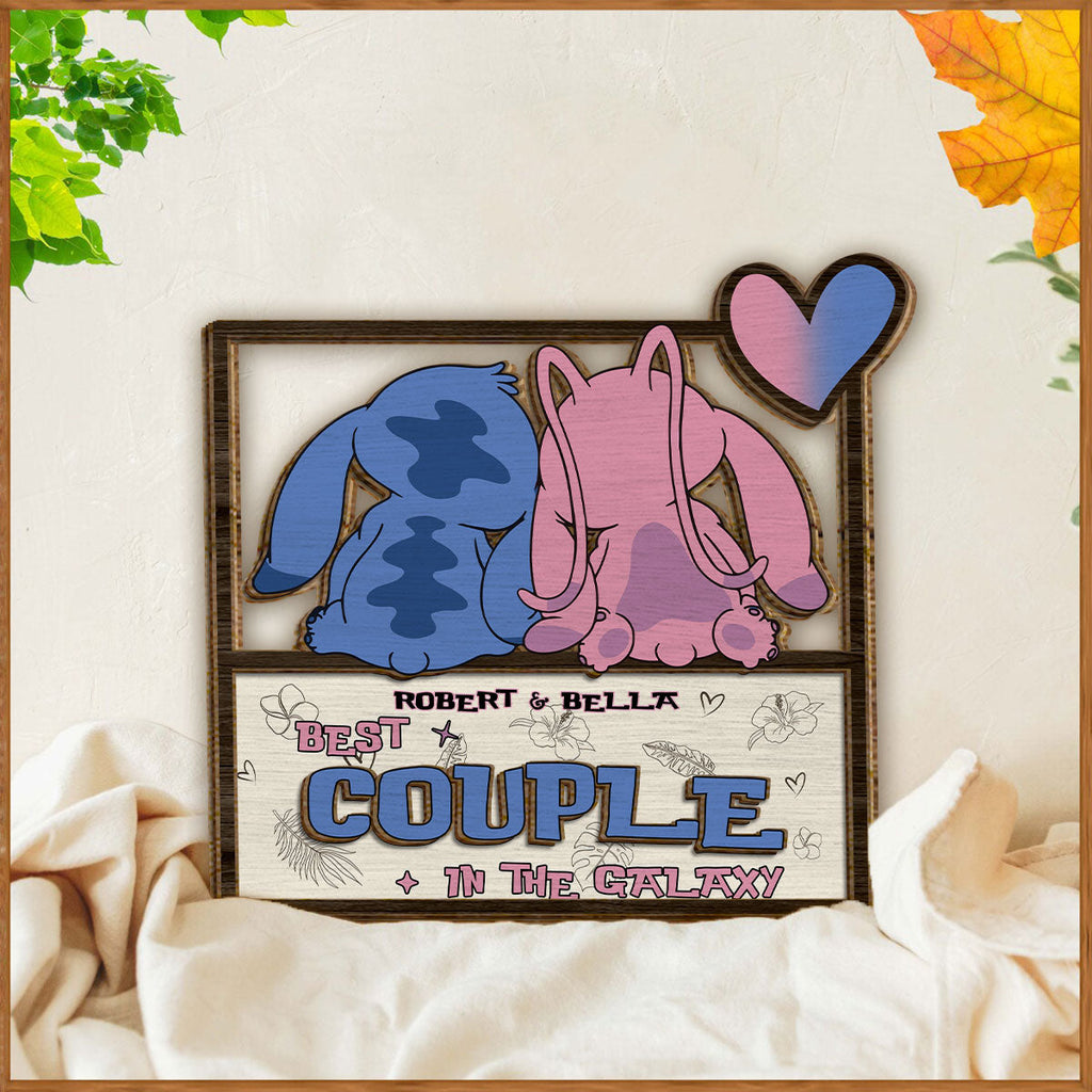 Custom Ohana 2 Layered Wood Sign Gift for Couple Anniversary 2 Layered Wood Sign GradoCreations