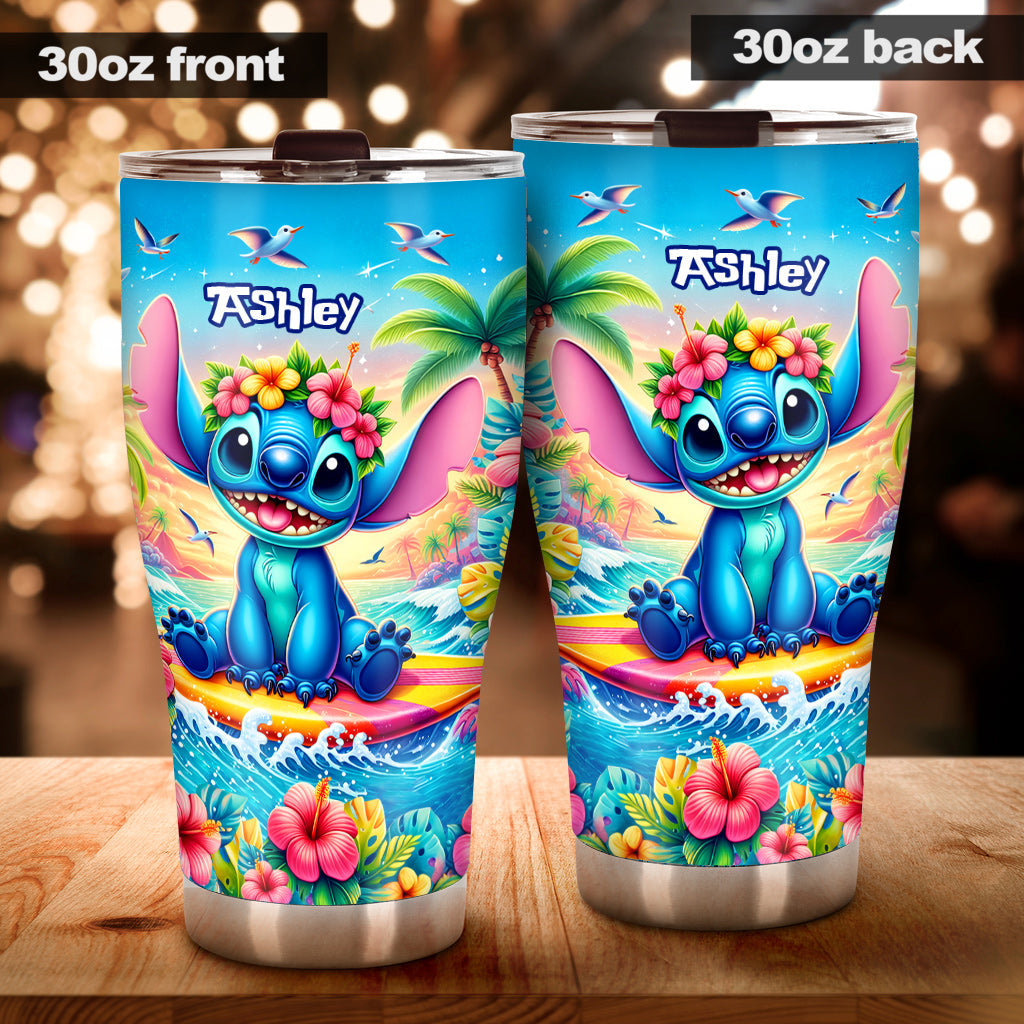 Personalized Ohana Tumbler Custom Name Summer Gift Tumbler GradoCreations
