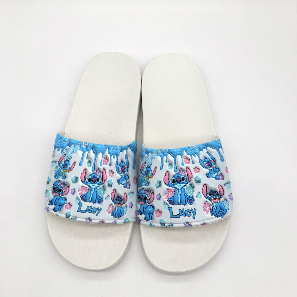Personalized Ohana Slide Sandals Custom Name Gift for Family Slide Sandals GradoCreations