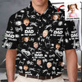 Personalized Space-Themed Polo Shirt for Dad with Custom Photo Polo Shirt GradoCreations