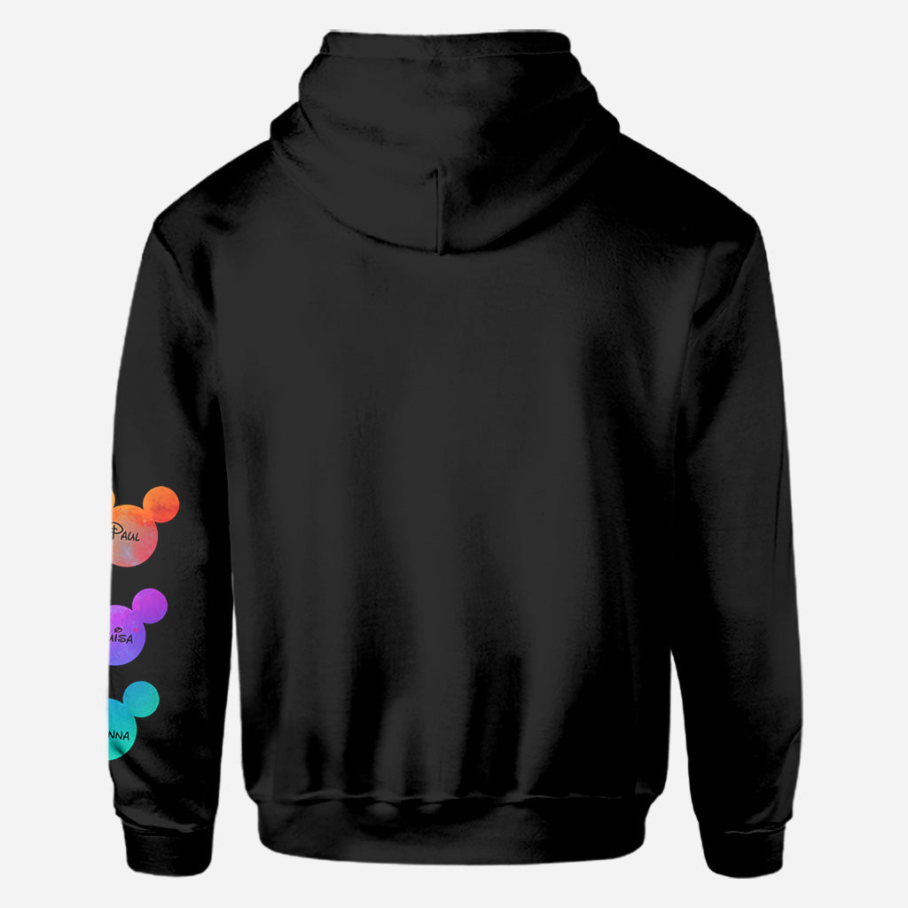 Personalized Colorful Mouse Ear All Over Shirt Gift for Grandma All Over Shirt GradoCreations