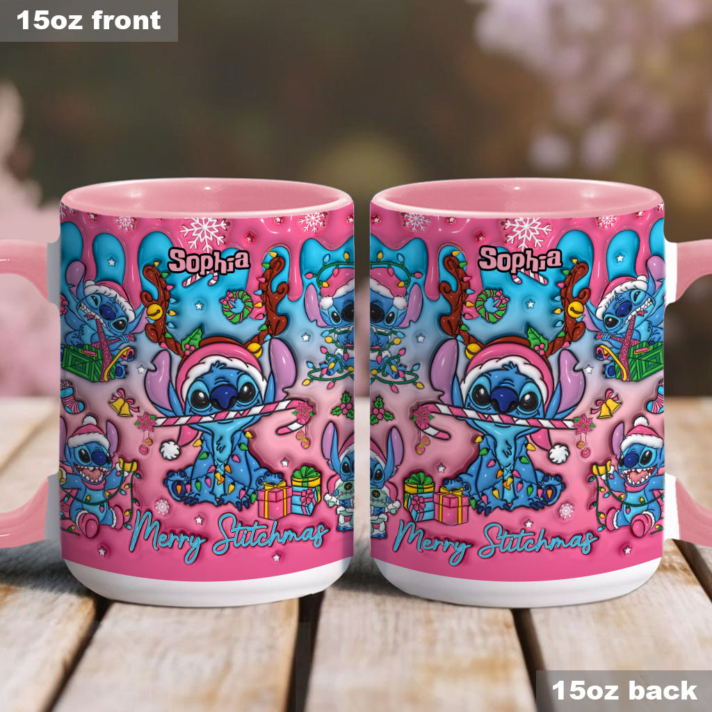 Personalized Ohana Accent Mug Christmas Gift for Mom Accent Mug GradoCreations