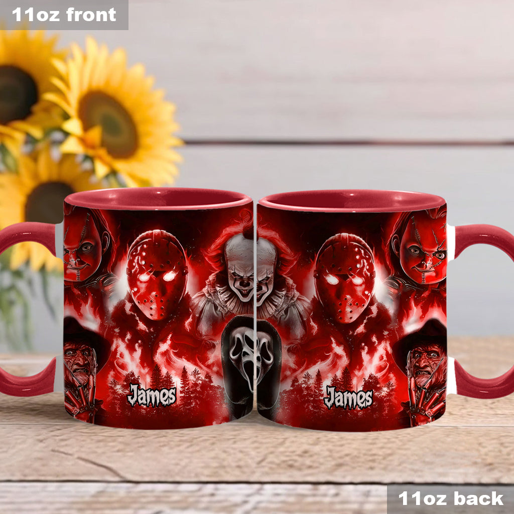 Personalized Horror Movie Accent Mug Custom Name Gift for Fans Accent Mug GradoCreations