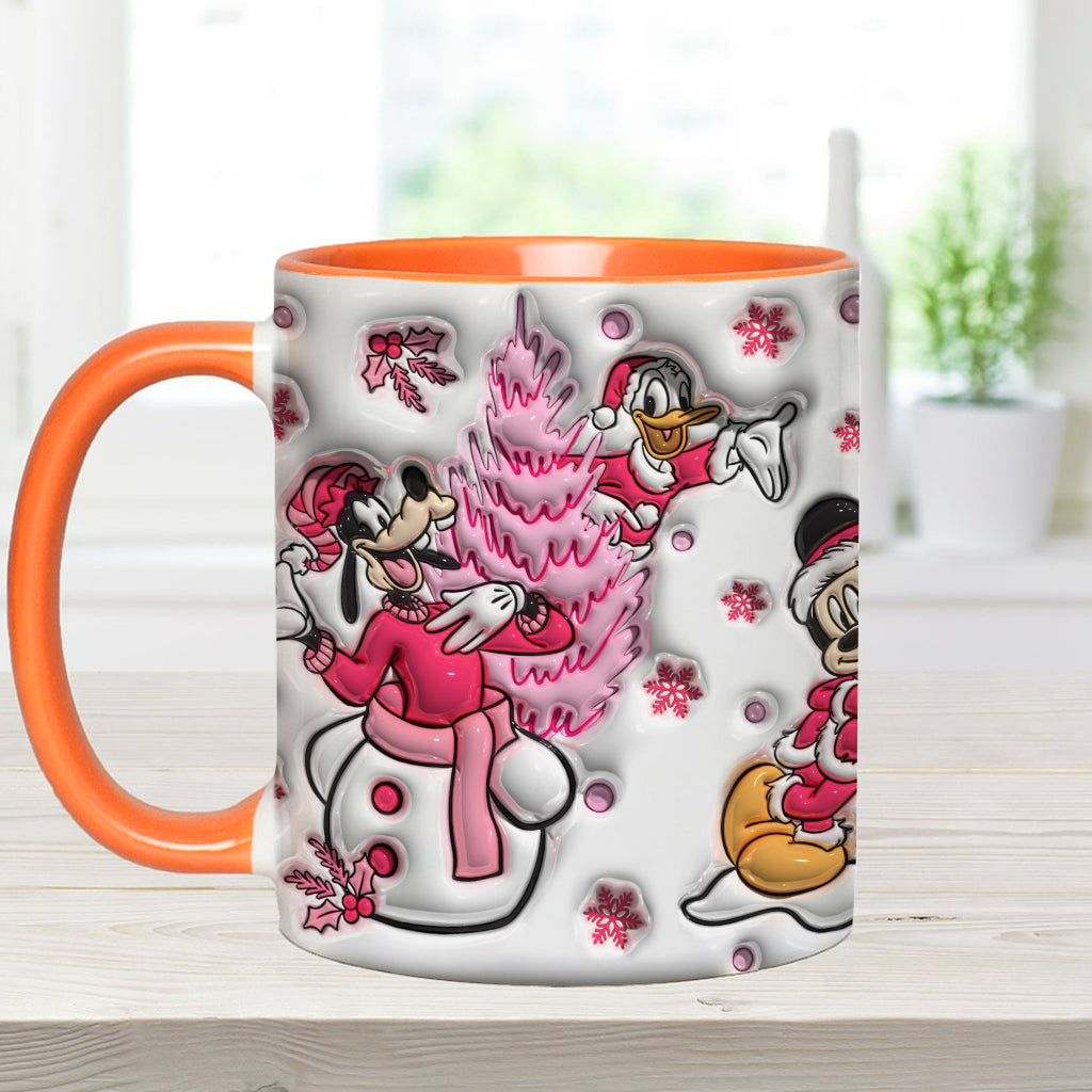 Personalized Christmas Mouse Accent Mug Custom Name Gift Accent Mug GradoCreations