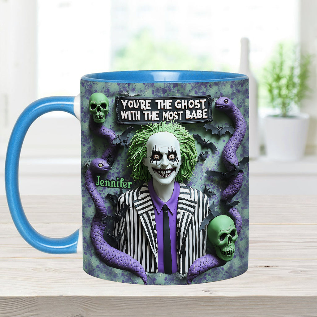 Personalized Accent Mug You're The Ghost With The Most Gift Accent Mug GradoCreations