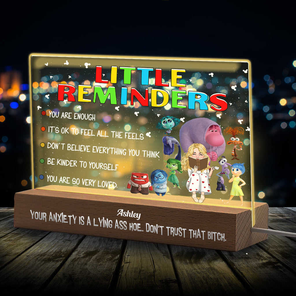 Personalized Acrylic LED Night Light Custom Message Gift Shaped Led Night Light GradoCreations