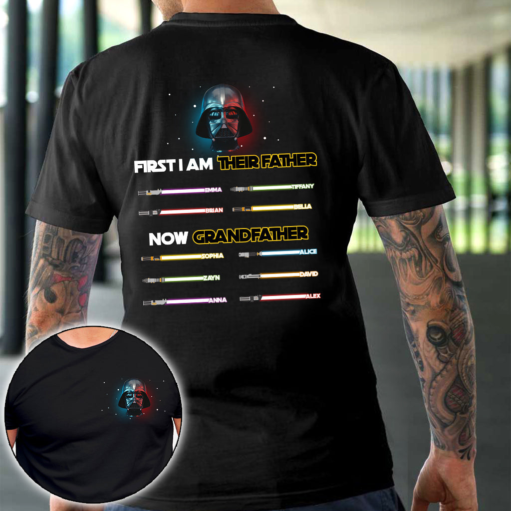 Personalized Darth Vader T-shirt and Hoodie for Grandfather's Day T-shirt And Hoodie GradoCreations