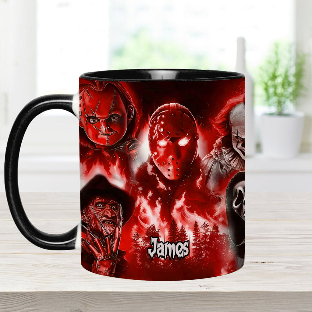 Personalized Horror Movie Accent Mug Custom Name Gift for Fans Accent Mug GradoCreations
