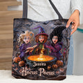 Personalized Hocus Pocus Tote Bag with Witches Design for Halloween Tote Bag GradoCreations