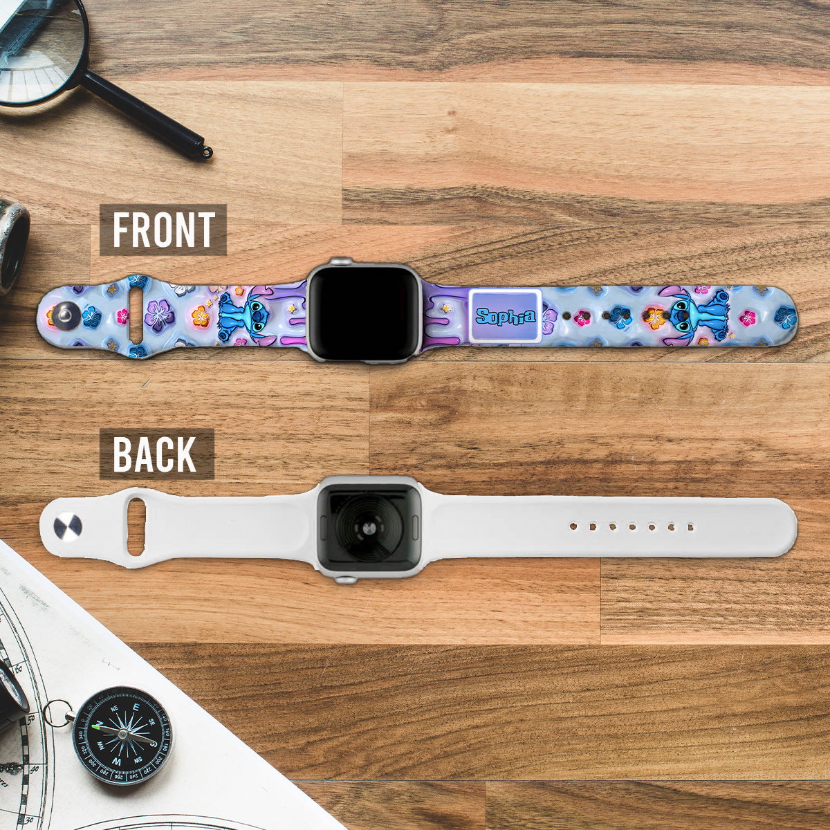 Personalized Ohana Apple Watch Band Custom Name Gift Apple Watch Band GradoCreations