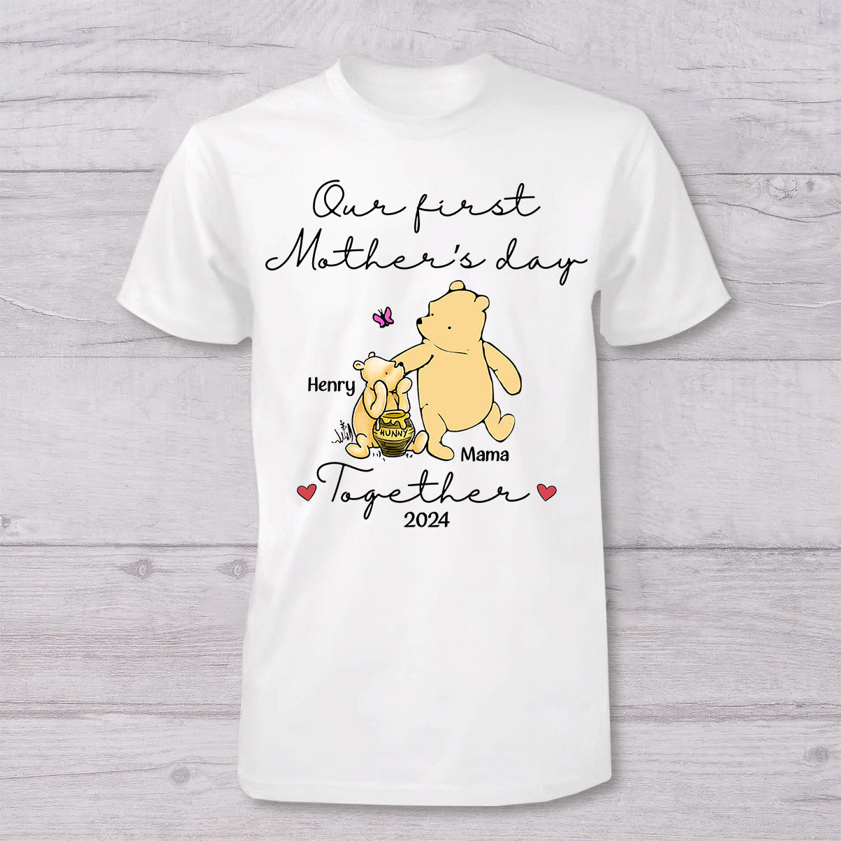 Personalized Mouse T-shirt and Baby Onesie for First Mother's Day Gift T-shirt And Baby Onesie GradoCreations