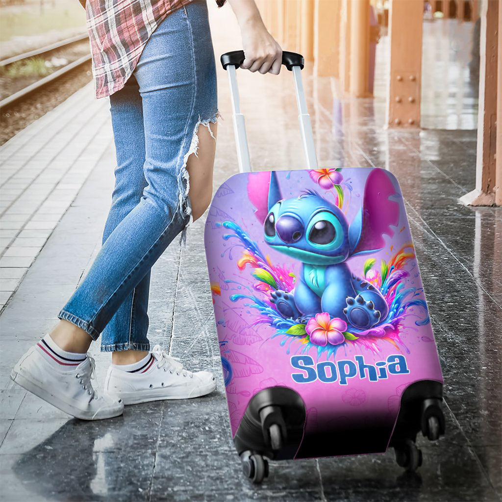 Personalized Ohana Luggage Cover Custom Name Gift for Travel Luggage Cover GradoCreations