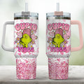 Personalized Cupid Vibes Tumbler with Handle for Christmas Gift Tumbler With Handle GradoCreations